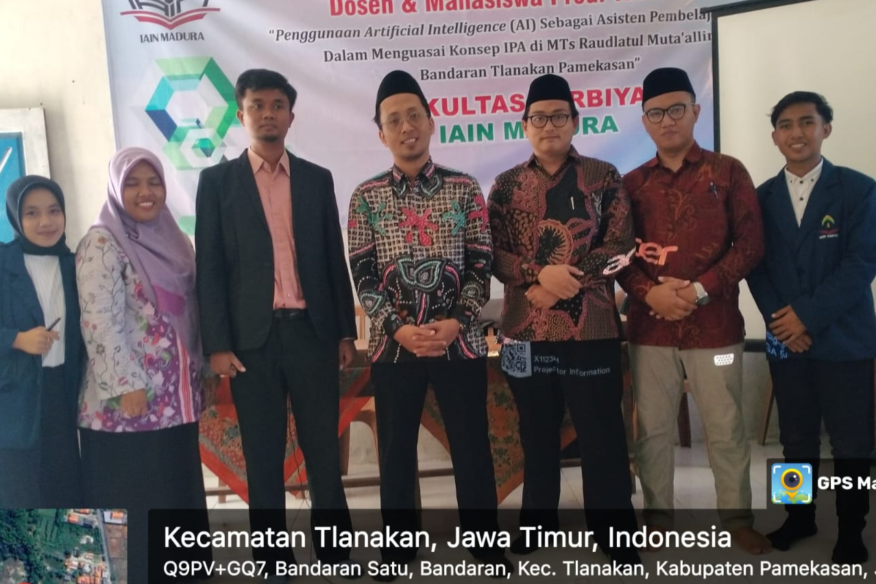 DOSEN DAN MAHASISWA IAIN MADURA GELAR WORKSHOP AI UNTUK PEMBELAJARAN IPA DI MTs RAUDLATUL MUTA’ALLIMIN